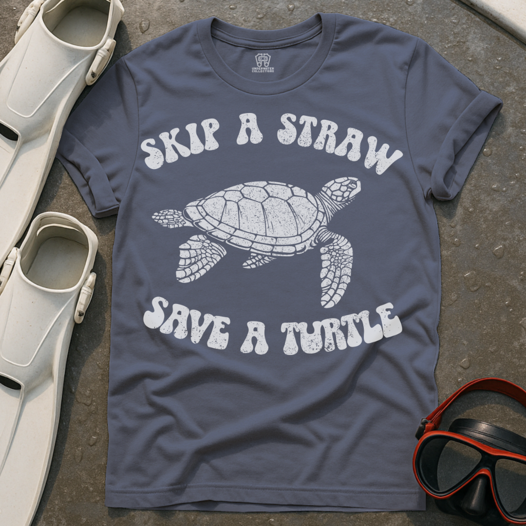 Skip A Straw Turtle T-Shirt