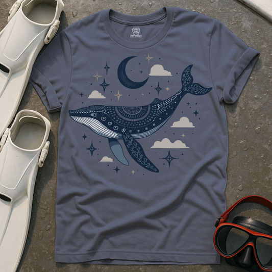 Celestial Mandala Whale T-Shirt