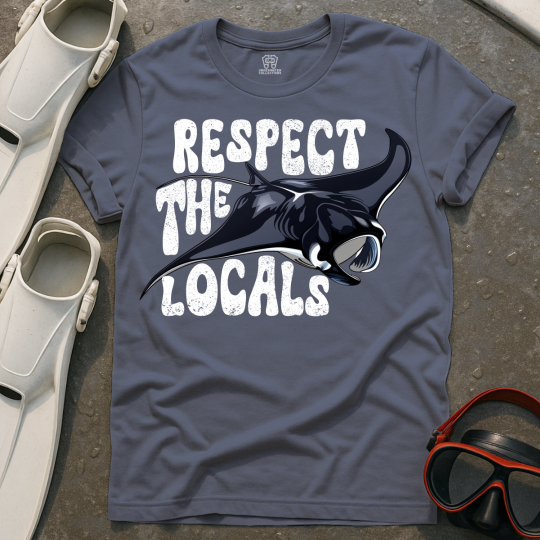 Respect The Locals Manta Ray T-Shirt