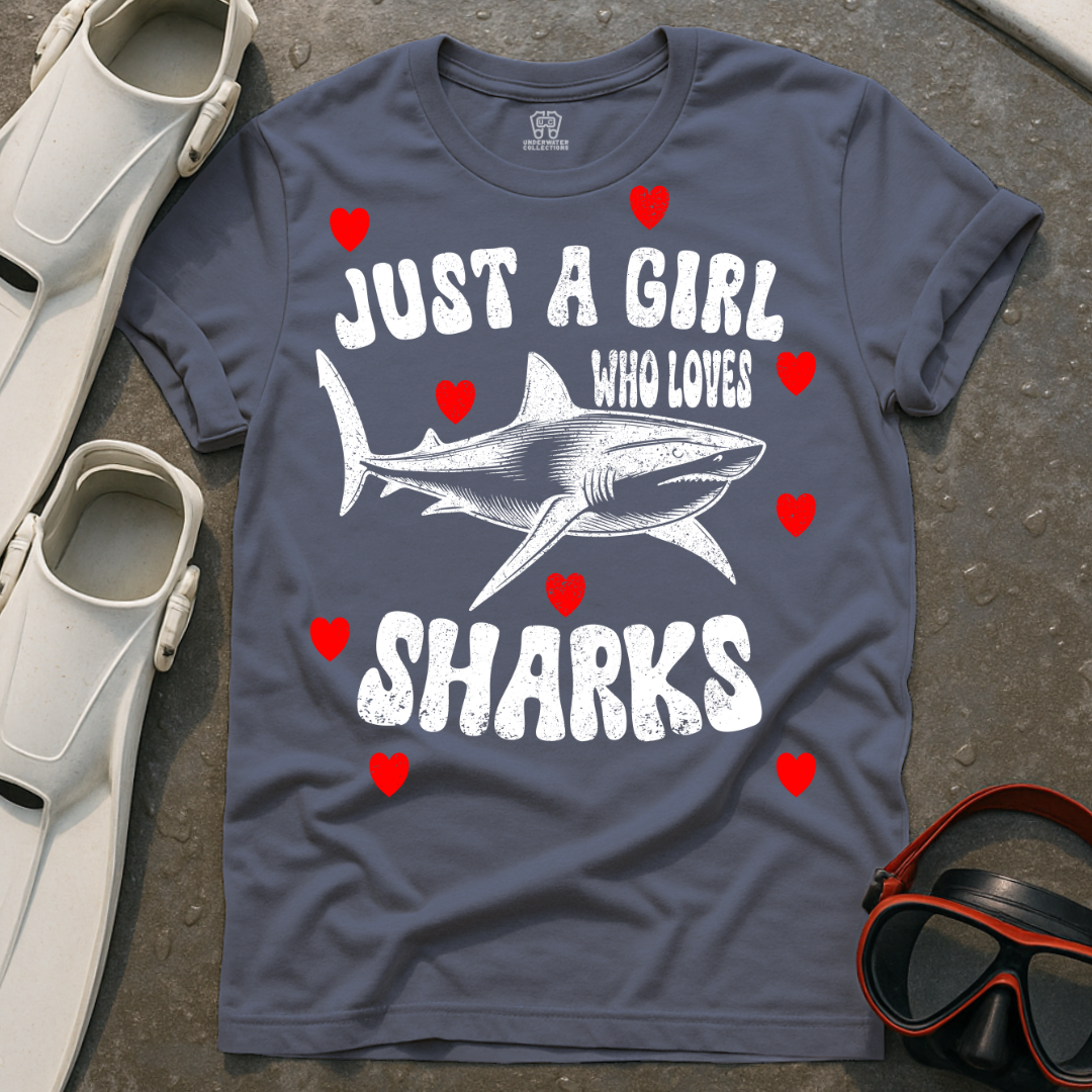 Girl That Loves Sharks T-Shirt