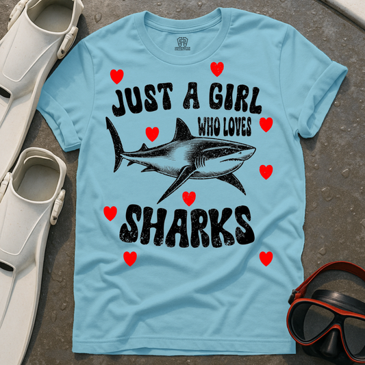 Girl That Loves Sharks T-Shirt