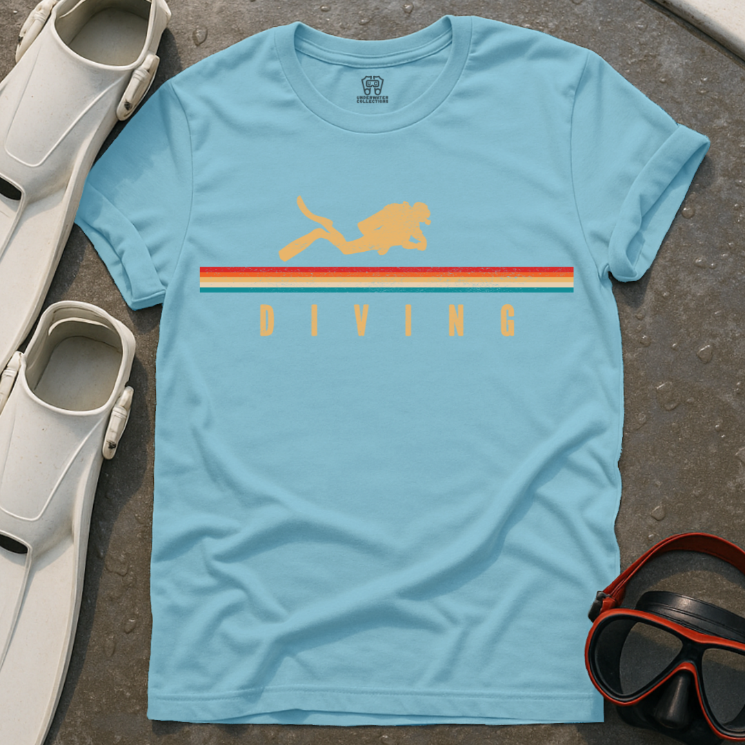 Scuba Diver Retro T-Shirt