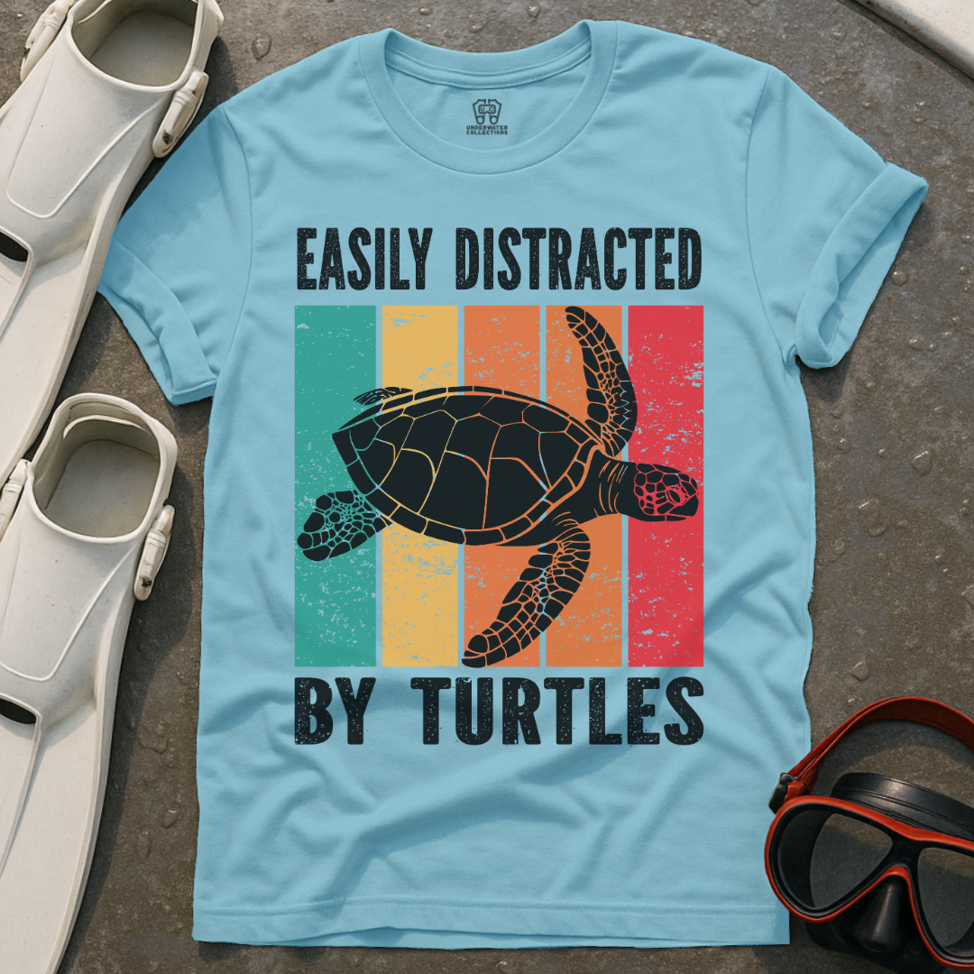 Easily Distracted By Turtles T-Shirt