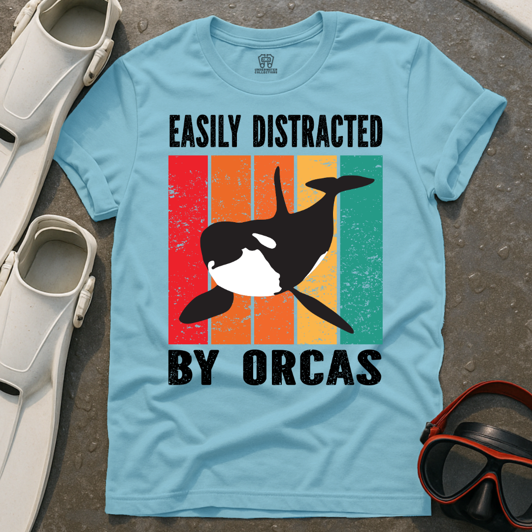 Easily Distracted By Orcas T-Shirt