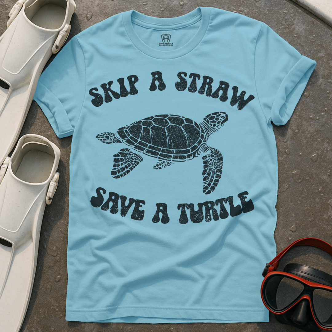 Skip A Straw Turtle T-Shirt