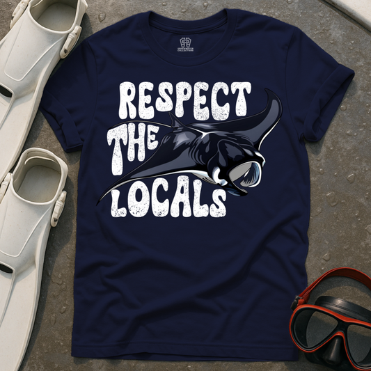 Respect The Locals Manta Ray T-Shirt