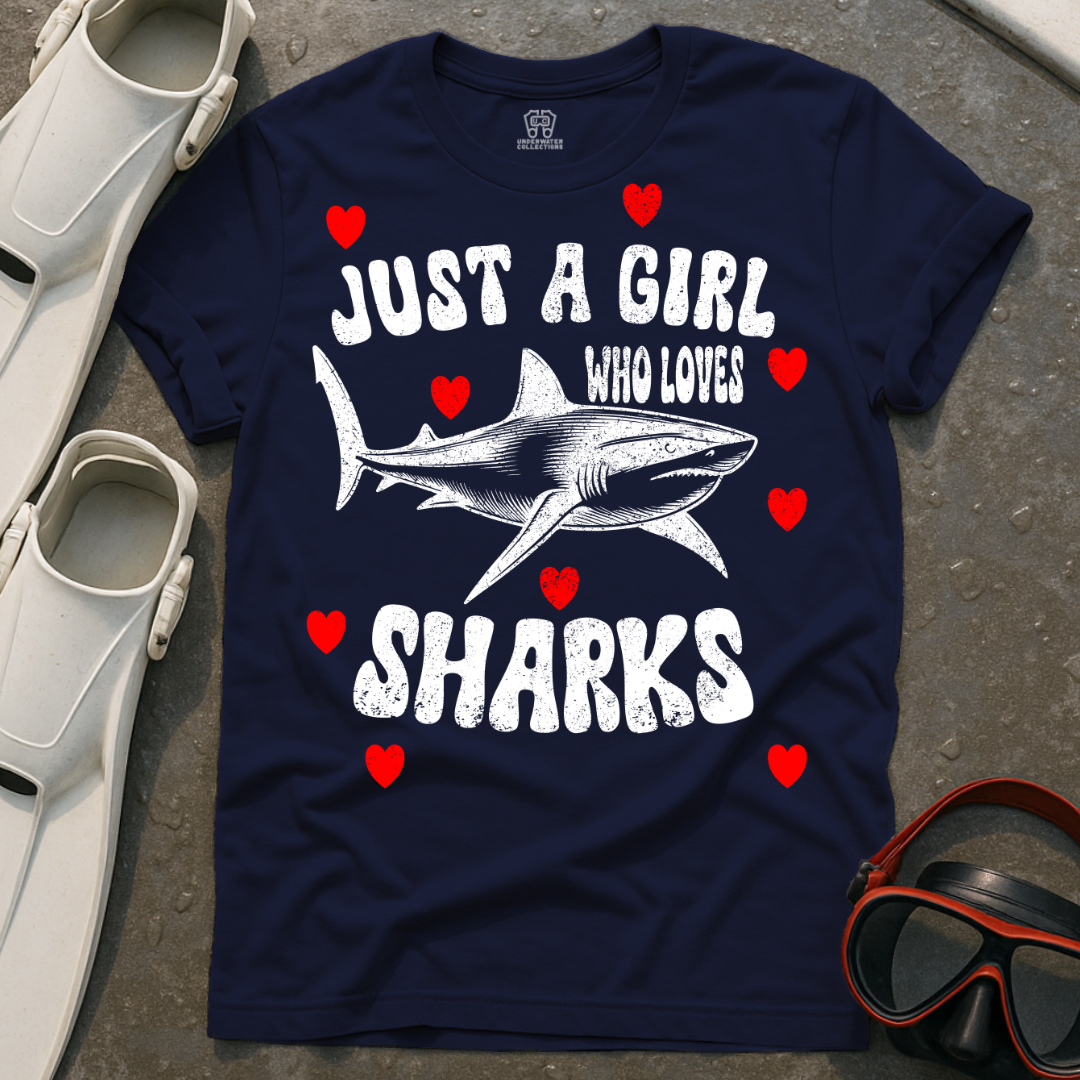Girl That Loves Sharks T-Shirt