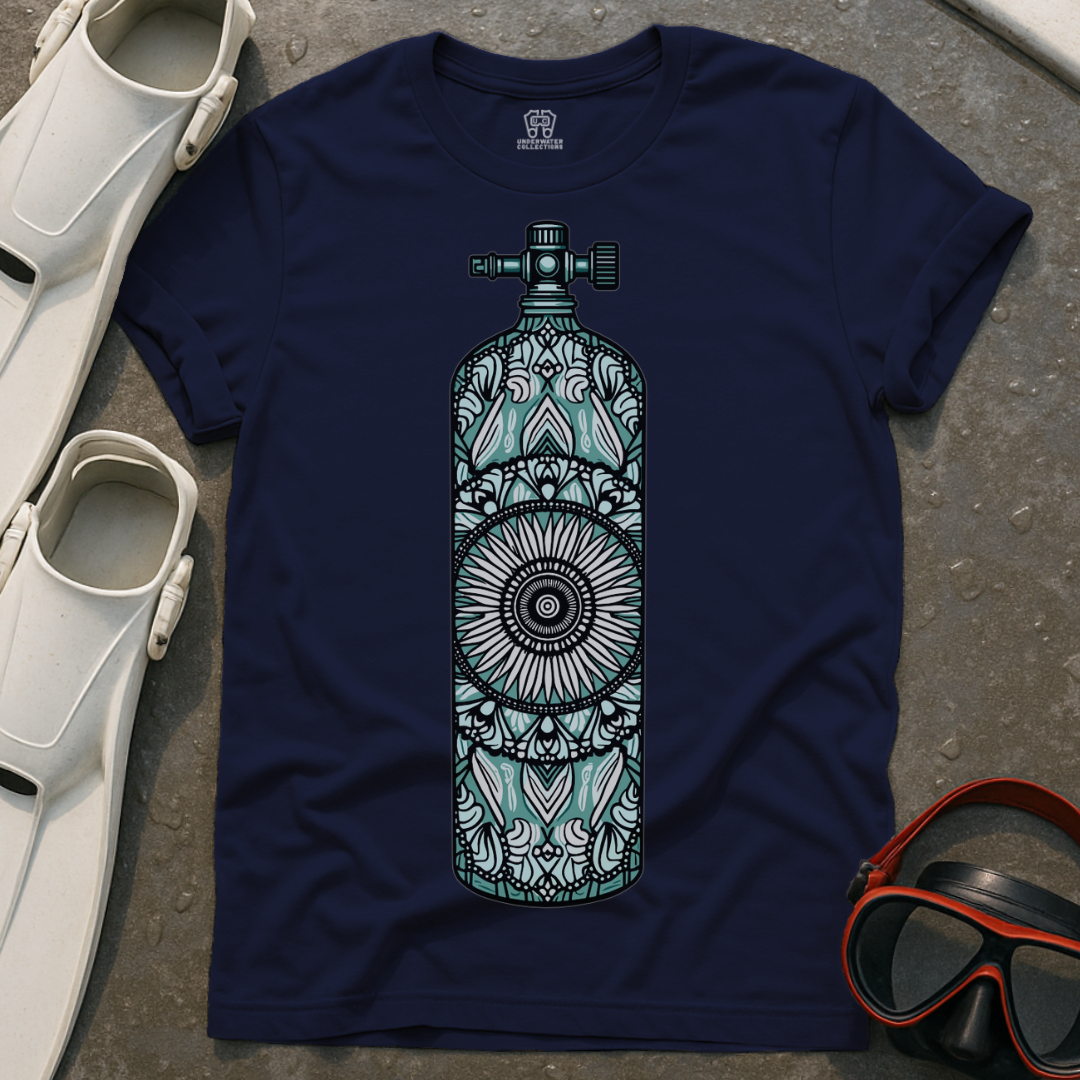 Scuba Tank Mandala T-Shirt