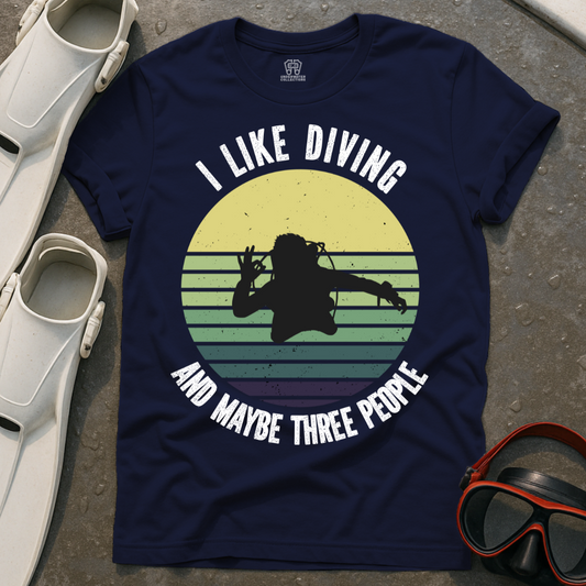 I Like Diving & 3 People T-Shirt