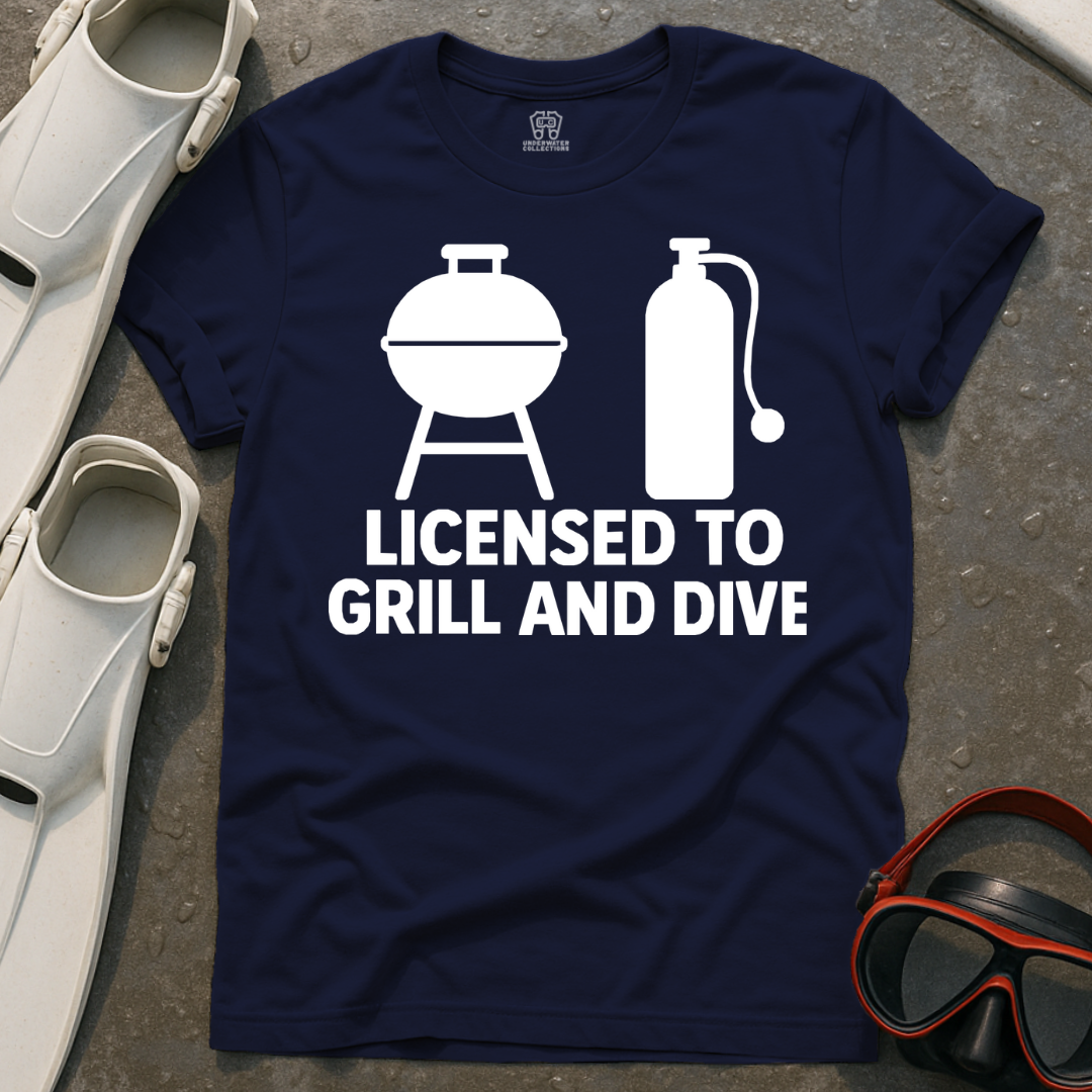 Licensed To Grill And Dive T-Shirt