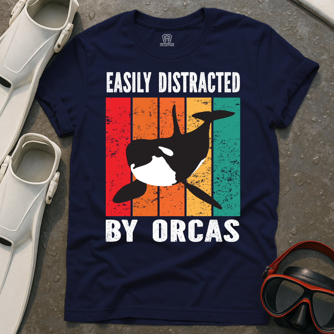 Easily Distracted By Orcas T-Shirt