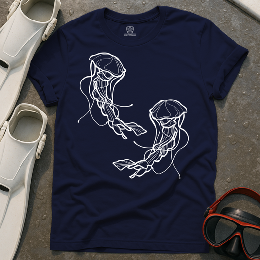 Jellyfish Line Art T-Shirt