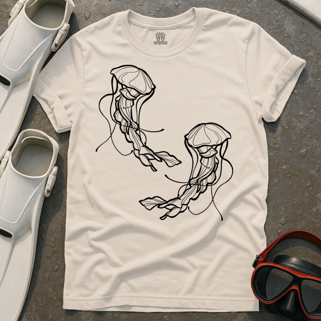 Jellyfish Line Art T-Shirt