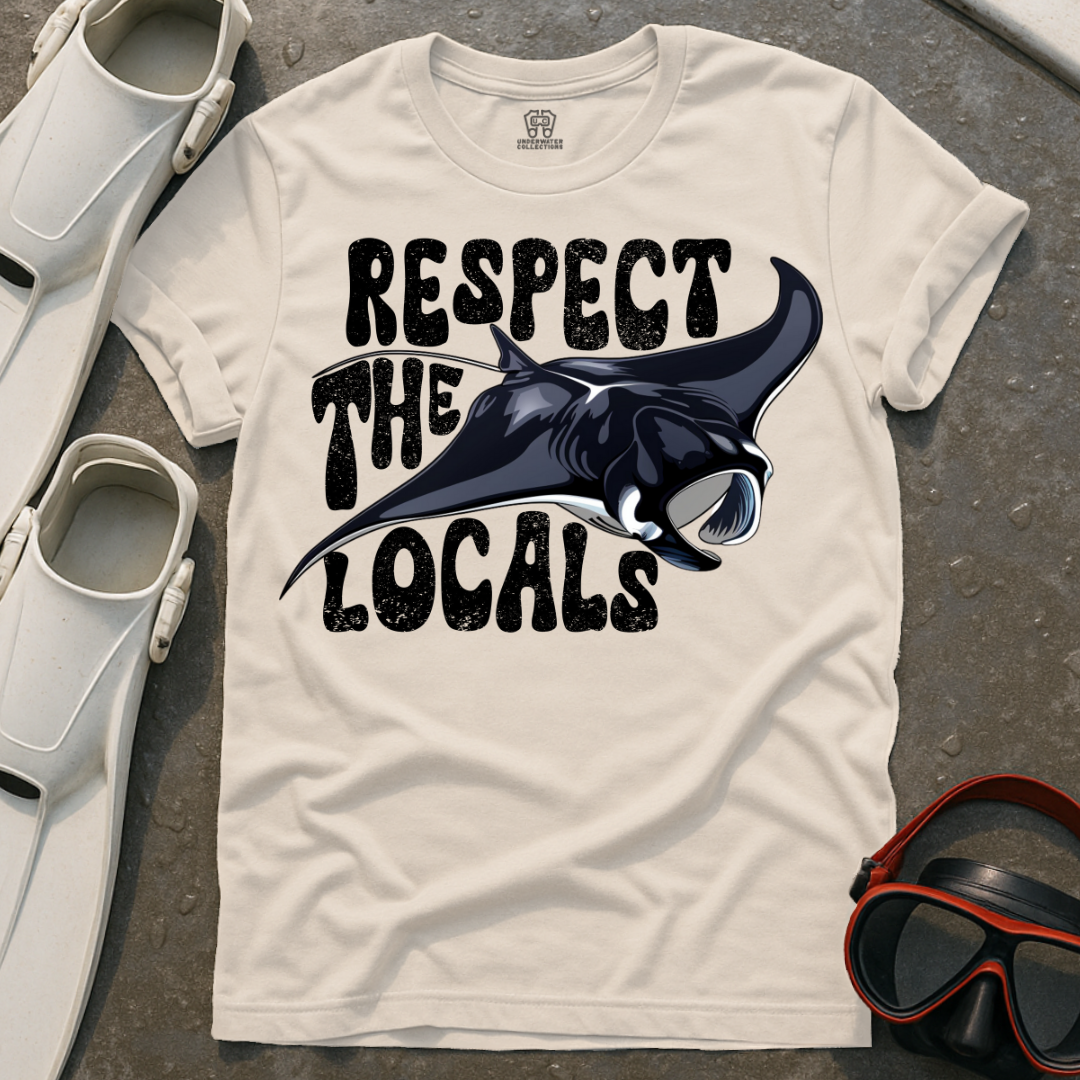 Respect The Locals Manta Ray T-Shirt