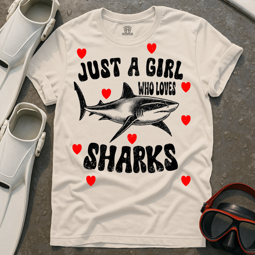 Girl That Loves Sharks T-Shirt