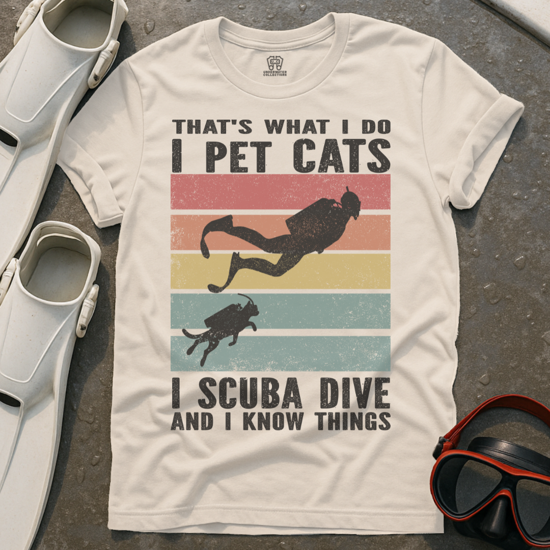 Pet Cats & Scuba Dive T-Shirt