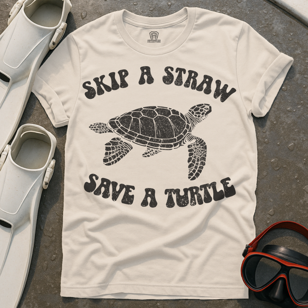 Skip A Straw Turtle T-Shirt