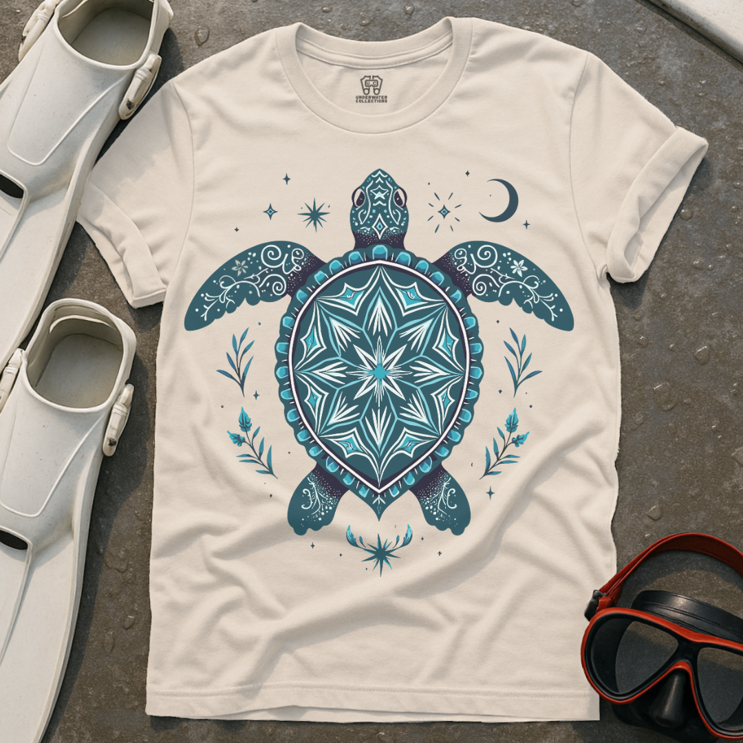 Celestial Mandala Turtle T-Shirt