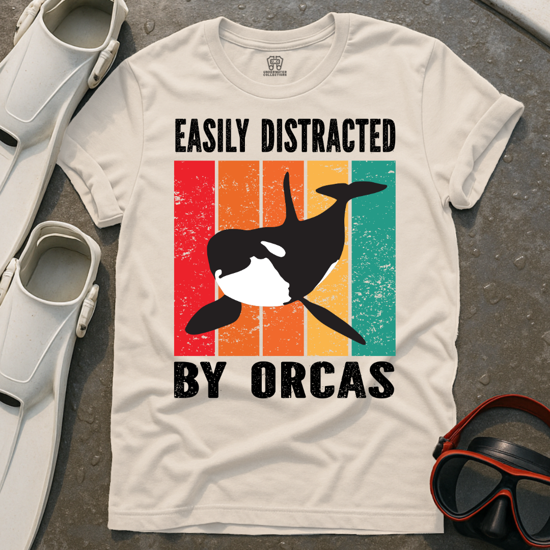 Easily Distracted By Orcas T-Shirt